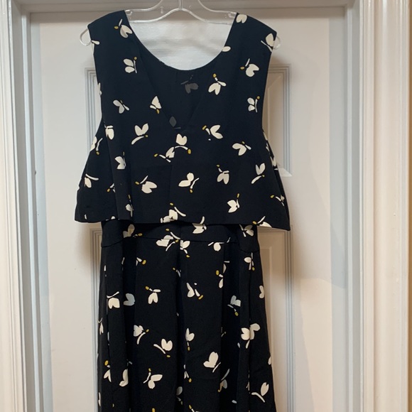 Zara black dress with butterflies - Picture 3 of 3